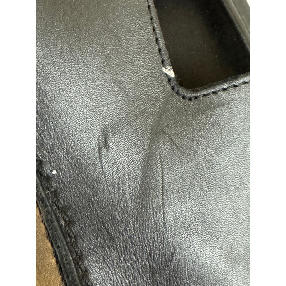ECCO 2nd Cozmo Men's Black Leather Slide Sandals H-Strap Size EU 45 US 11-11.5 - Picture 11 of 13